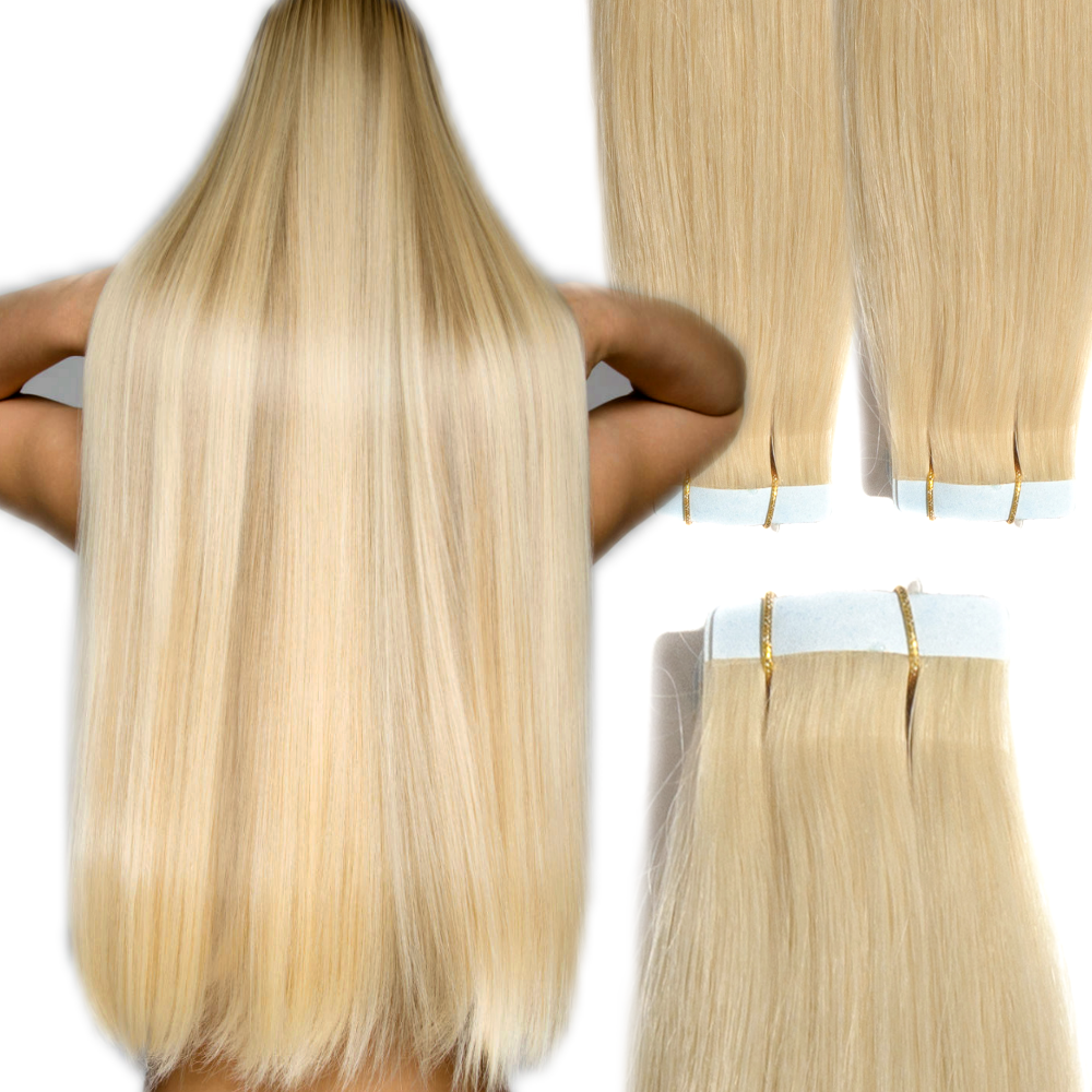 Remy Human Hair Tape In Extensions Tape On Hair Extension Tresse 2.5g 40 45 60cm-ng Tresse 2.5g 40 45 60cm\